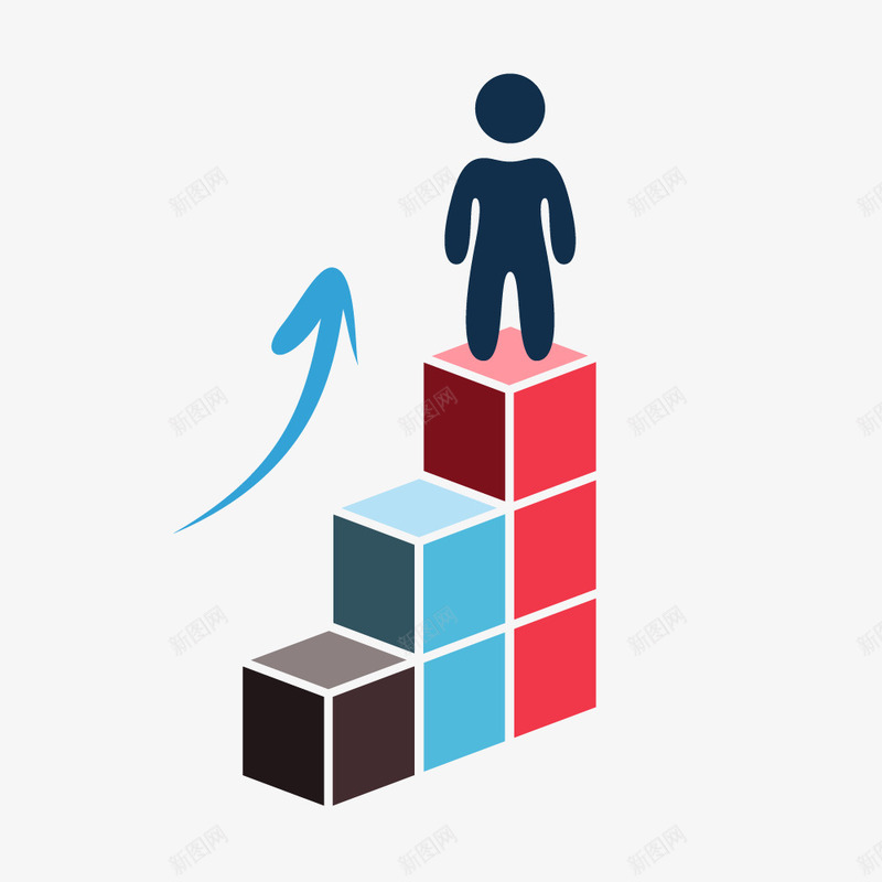 商务信息图表矢量图ai免抠素材_新图网 https://ixintu.com ppt 上升 小人 层级关系 层级关系图 统计 矢量图