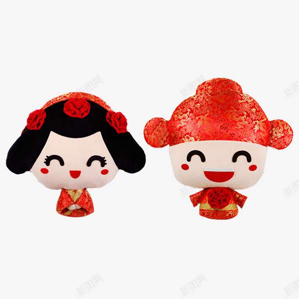 新人可爱小人公仔png免抠素材_新图网 https://ixintu.com 产品实物 婚庆 小人玩偶 新人娃娃 结婚小人