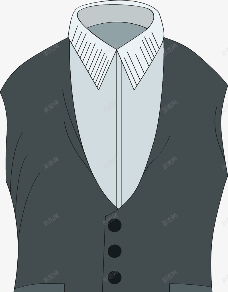 西装背心png免抠素材_新图网 https://ixintu.com 服装 男装 衣服