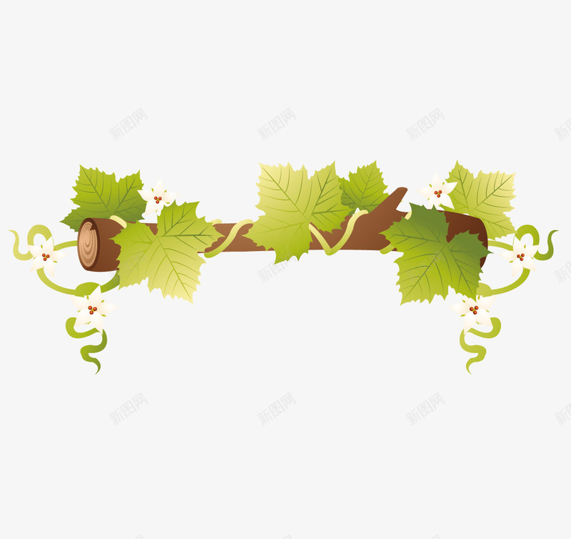 缠在木桩上的葡萄枝png免抠素材_新图网 https://ixintu.com 木桩 矢量葡萄 葡萄 葡萄枝