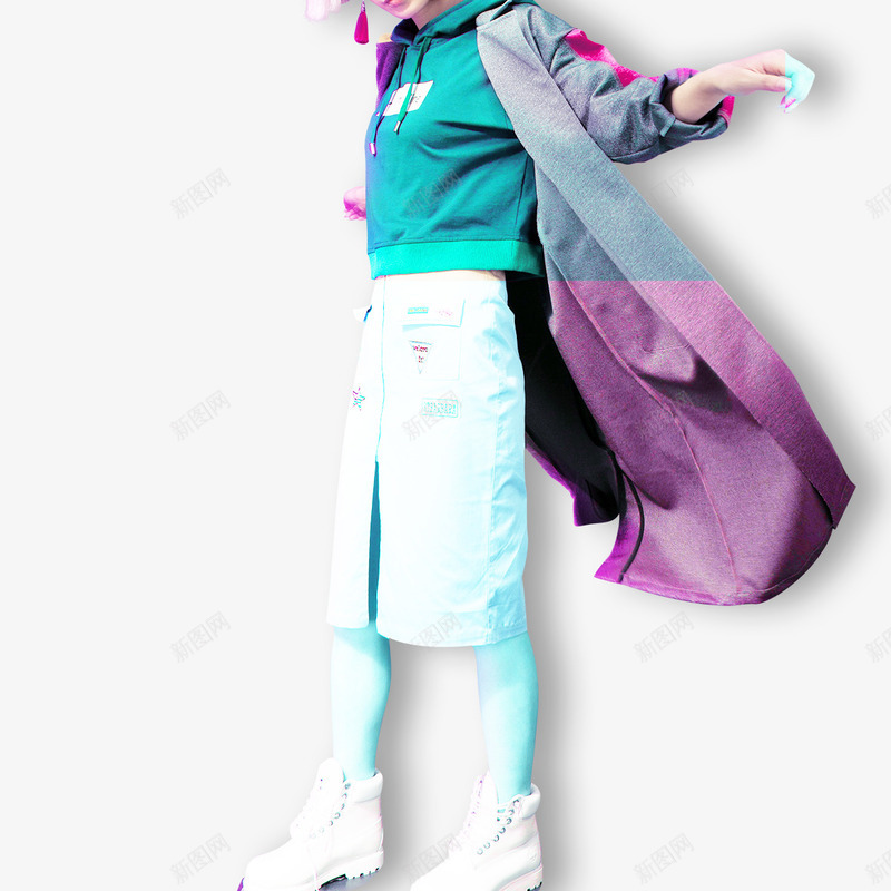七彩衣服服饰png免抠素材_新图网 https://ixintu.com 七彩 女装 时尚 服饰 衣服