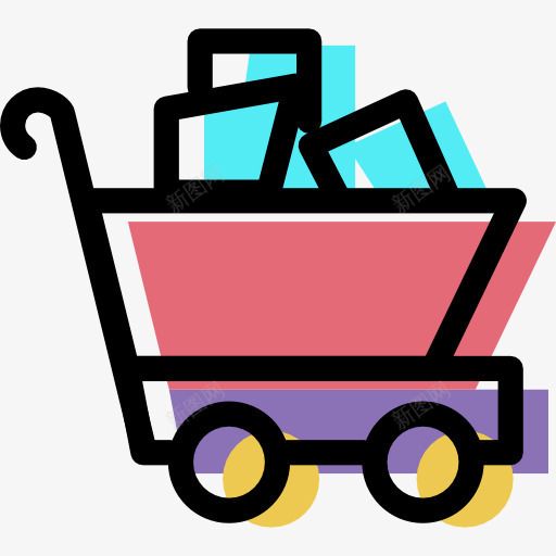 购物车图标png_新图网 https://ixintu.com 商务 在线商店 网上商店 购物 购物车 超市