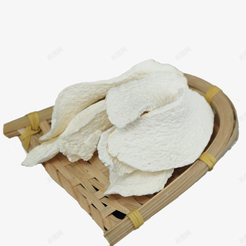 一簸箕山药片png免抠素材_新图网 https://ixintu.com 产品实物 免费png素材 干货 淮山 白色 绿色食品