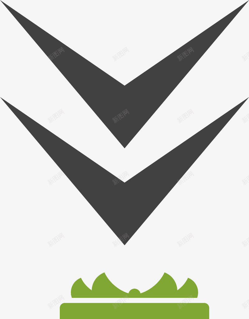 卡通惊喜按钮图标png_新图网 https://ixintu.com 下拉按钮 下拉有惊喜 下拉素材 惊喜按钮 按钮素材 矢量下拉