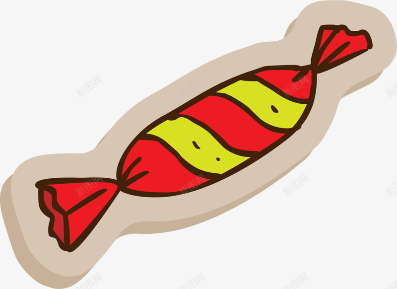 红色卡通糖果png免抠素材_新图网 https://ixintu.com 卡通甜品 甜食 糖果店 红色糖果 美食 装饰图案