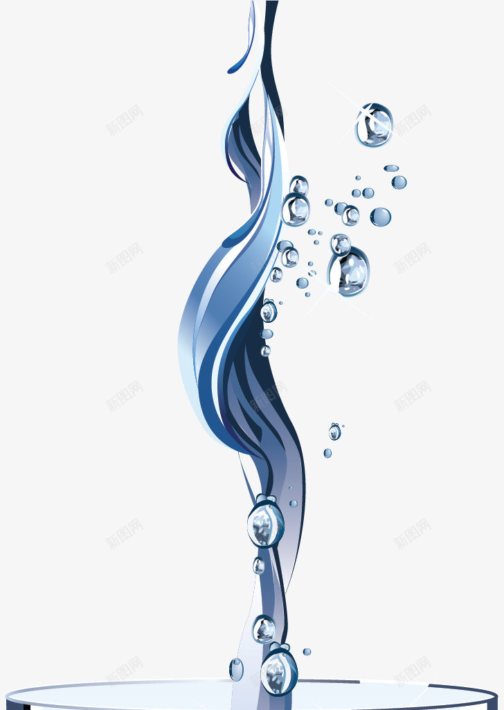 水杯里飞溅的水花矢量图ai免抠素材_新图网 https://ixintu.com 世界节水日 水花 矢量png 节水日 蓝色水花 飞溅的水花 矢量图