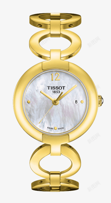 天梭腕表金色手表装饰女表png免抠素材_新图网 https://ixintu.com TISSOT 产品实物 天梭 女士表 女表 手表 机械女表 腕表 表