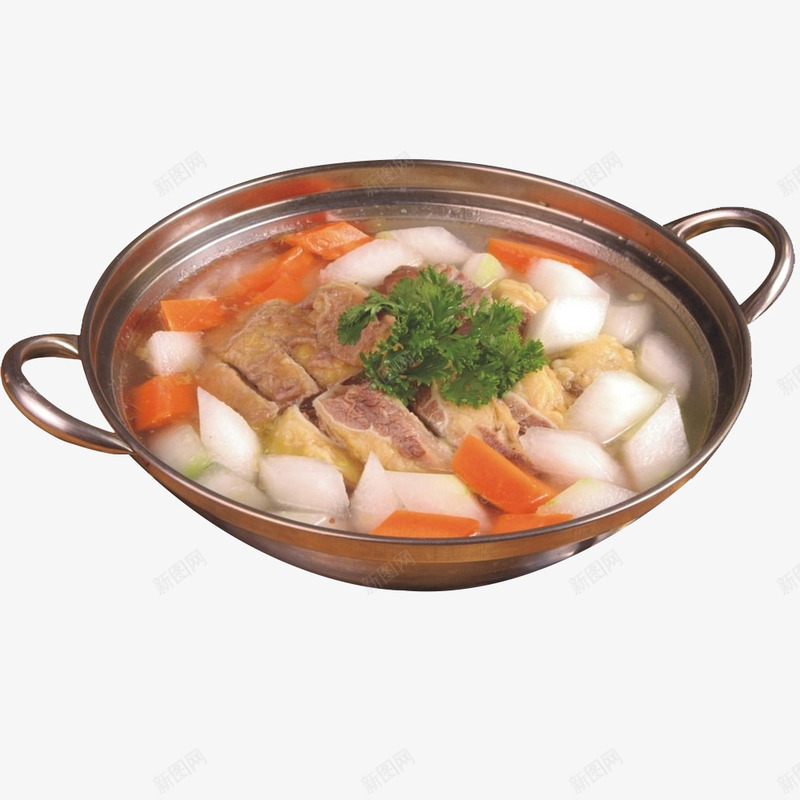 一锅萝卜牛腩汤png免抠素材_新图网 https://ixintu.com 美味 美食 菜 菜肴 萝卜 萝卜牛腩 萝卜牛腩汤 补品 食品