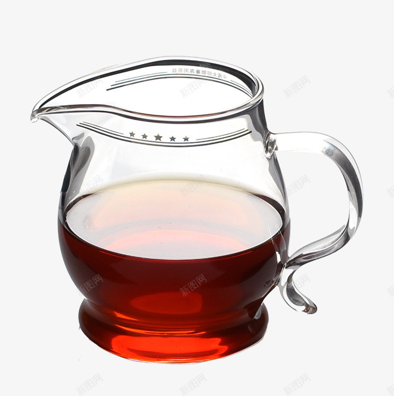 玻璃茶具公道杯png免抠素材_新图网 https://ixintu.com 产品实物 公杯 玻璃杯 茶海
