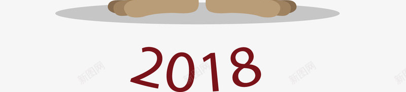 红衣服狗狗新年海报矢量图ai免抠素材_新图网 https://ixintu.com 新年海报 狗年 狗狗 狗狗形象 矢量png 红衣服的狗 矢量图