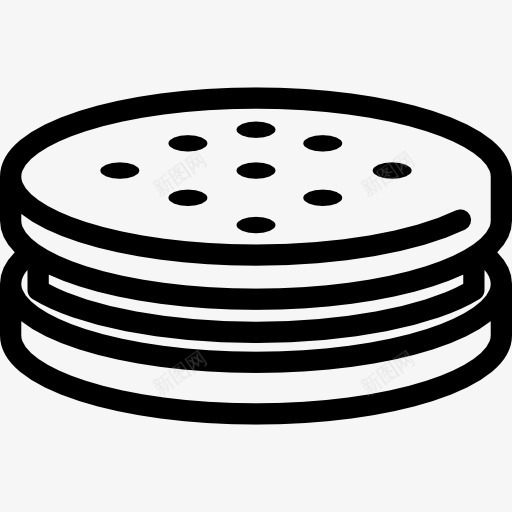 饼干夹心图标png_新图网 https://ixintu.com baker 甜点 甜饼干 面包 食品