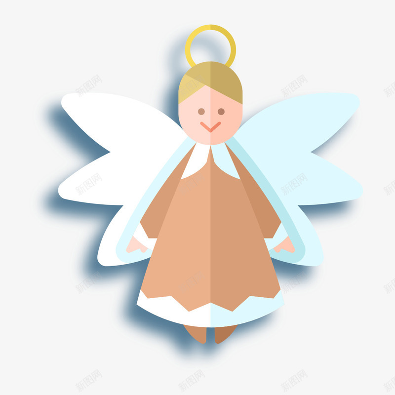 手绘彩色圣诞天使png免抠素材_新图网 https://ixintu.com 卡通天使 圣诞天使 圣诞节 圣诞装饰 基督教 天使 天使翅膀 手绘天使 精灵