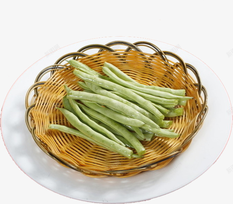 筐子里的豆角实物图png免抠素材_新图网 https://ixintu.com 实物图 新鲜的 简图 编织筐 蔬菜 长豆角 食物