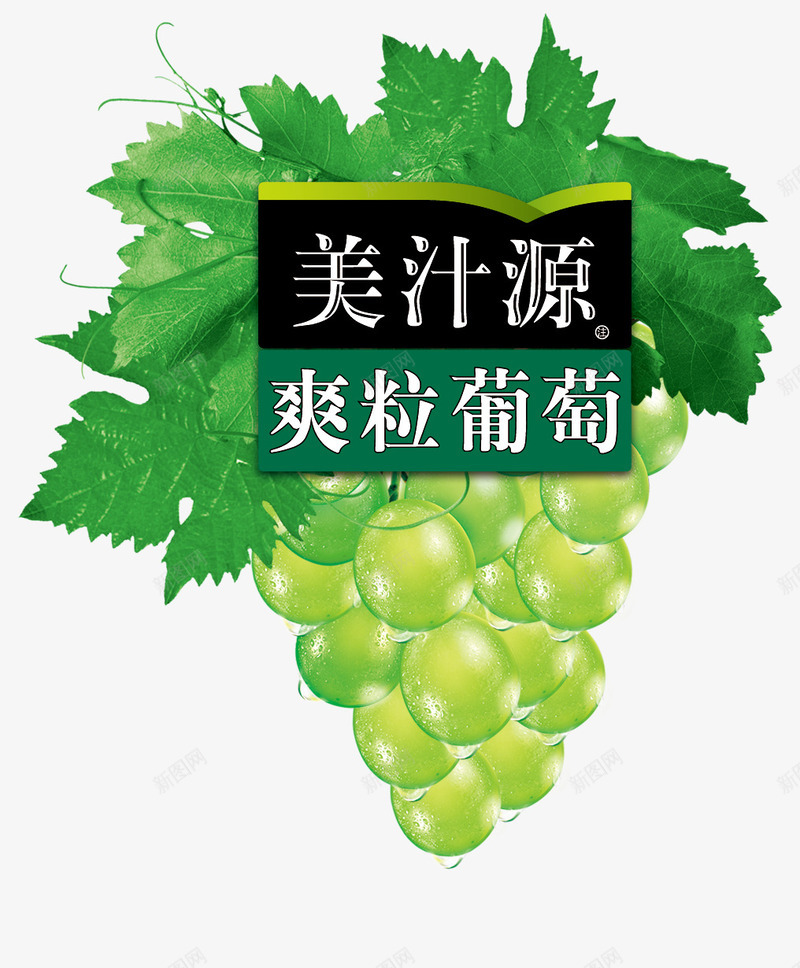 美汁源爽粒葡萄图标psd_新图网 https://ixintu.com 可口 可口可乐 叶子 新鲜 简笔画叶子 绿叶 绿葡萄 美汁源logo 美汁源爽粒葡萄 葡萄 鲜美