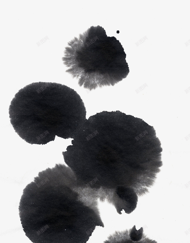 水墨墨点痕迹png免抠素材_新图网 https://ixintu.com 中国风笔刷 墨水 墨迹 水墨 泼洒的墨点 笔刷png 笔刷png素材 黑色