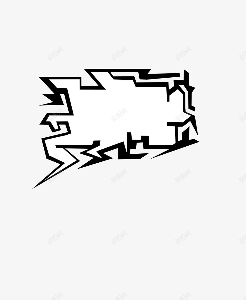 爆炸文本对话框psdpng免抠素材_新图网 https://ixintu.com 对话框设计 文本框 爆炸文本对话框 爆炸框