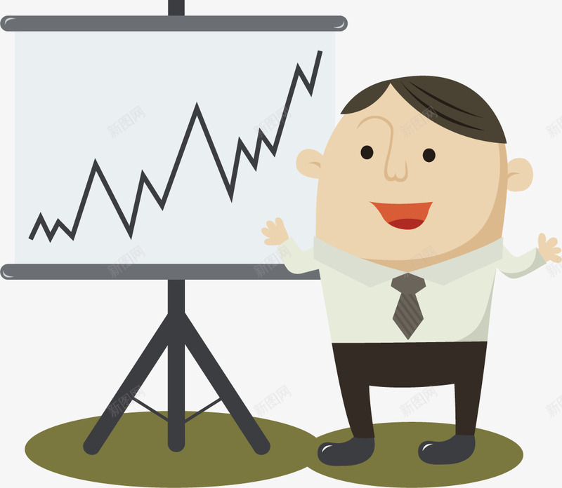 做汇报商务小人矢量图eps免抠素材_新图网 https://ixintu.com 业绩 商务小人 扁平化 指标 汇报 演讲 矢量素材 矢量图