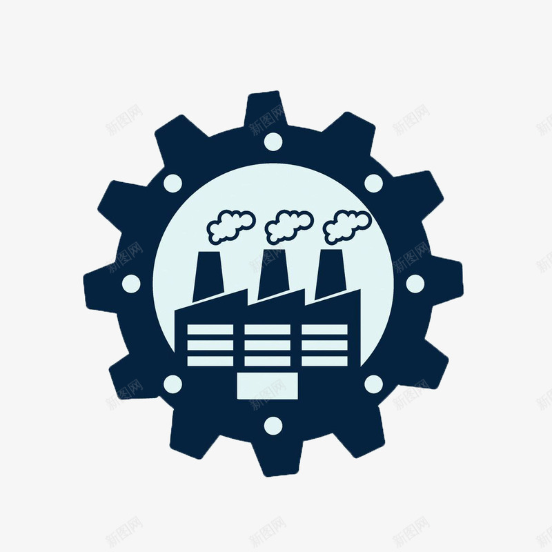 工业智造齿轮剪影png免抠素材_新图网 https://ixintu.com 剪影 工业 智造 齿轮