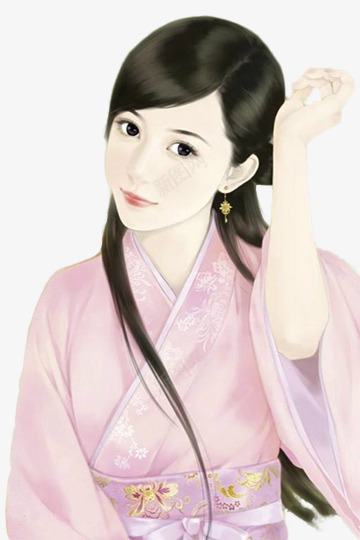 粉色衣服古装美女png免抠素材_新图网 https://ixintu.com 古装 粉色 美女 衣服