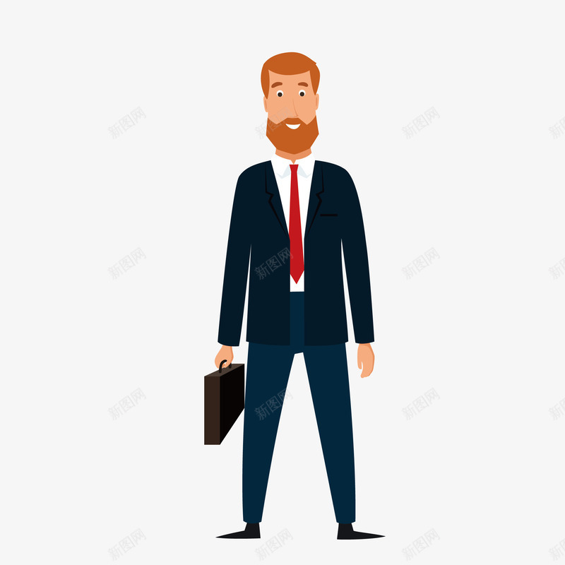 黑色衣服卡通商务人矢量图eps免抠素材_新图网 https://ixintu.com 人物 创意 商务 小清新 形象设计 彩色 简约 黑色 矢量图