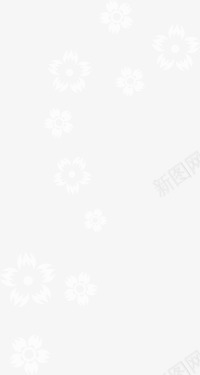 小花背景白色png免抠素材_新图网 https://ixintu.com 白色 背景