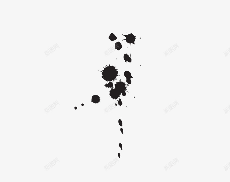 黑色墨迹水墨斑点png免抠素材_新图网 https://ixintu.com 墨迹 斑点 水墨 黑色