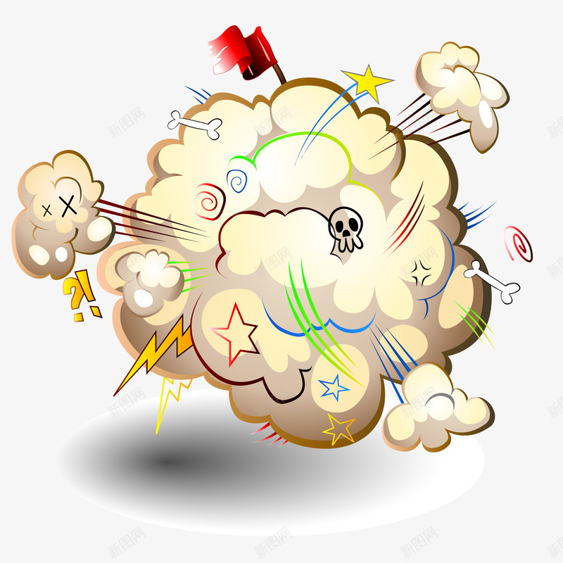 常用爆炸动漫元素png免抠素材_新图网 https://ixintu.com 动漫烟雾效果免费png下载 常用爆炸动漫元素 爆炸后烟雾效果 爆炸后烟雾矢量图