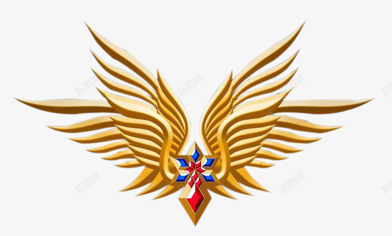LOGO图标png_新图网 https://ixintu.com LOGO 翅膀 金色 飞