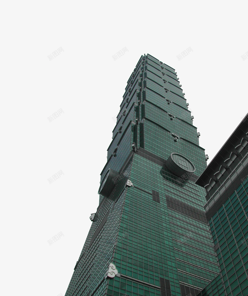 特写台北101风景png免抠素材_新图网 https://ixintu.com 101大楼 中华人民共和国省级行政区 中国台湾省 台湾101 绿色玻璃 高楼大厦
