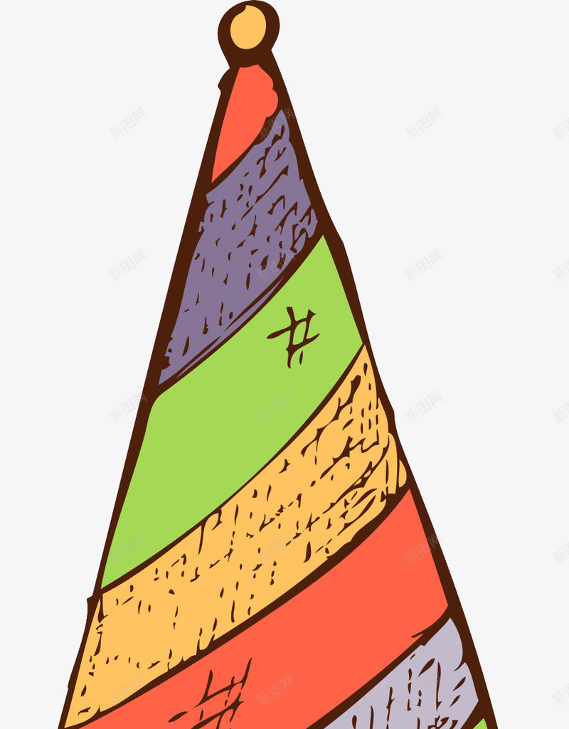 生日帽子png免抠素材_新图网 https://ixintu.com PNG PNG素材 卡通 帽子 彩色 点缀 生日