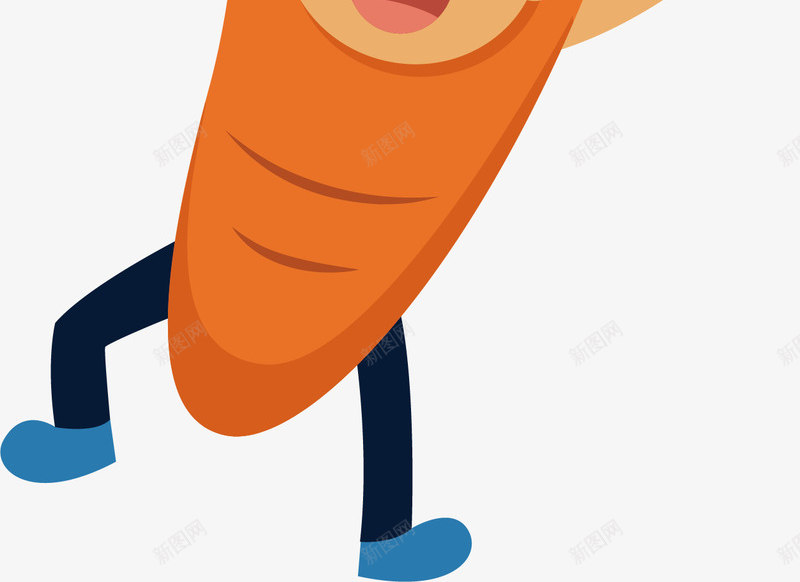 卡通胡萝卜小人矢量图eps免抠素材_新图网 https://ixintu.com 卡通胡萝卜 矢量素材 胡萝卜 胡萝卜小人 矢量图