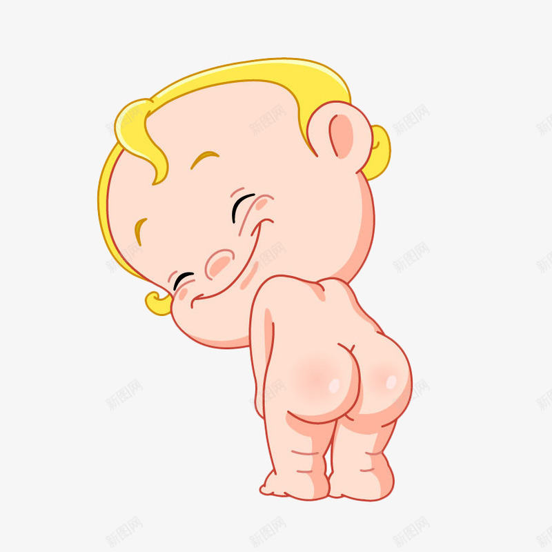 光屁屁宝宝微笑png免抠素材_新图网 https://ixintu.com 光屁屁 光屁股小孩 可爱 宝宝 宝宝微笑 宝宝笑 母婴 萌宝 被打屁股的小孩