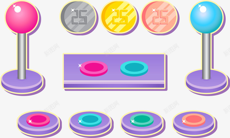 糖果机png免抠素材_新图网 https://ixintu.com 游戏币 糖果机 糖果色