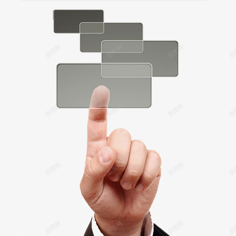 手指按钮元素psd免抠素材_新图网 https://ixintu.com 手指元素 手指按钮 高清图
