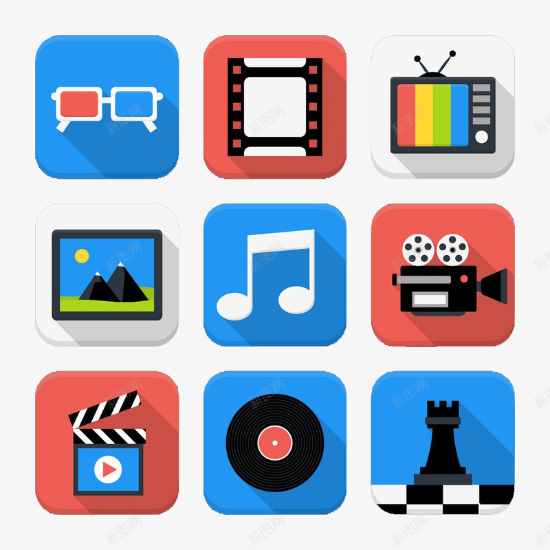 电影app按钮图标png_新图网 https://ixintu.com APP APP开发 APP按钮 APP设计 按钮 电影app按钮图标 菜市场 高清免扣 高清免扣素材