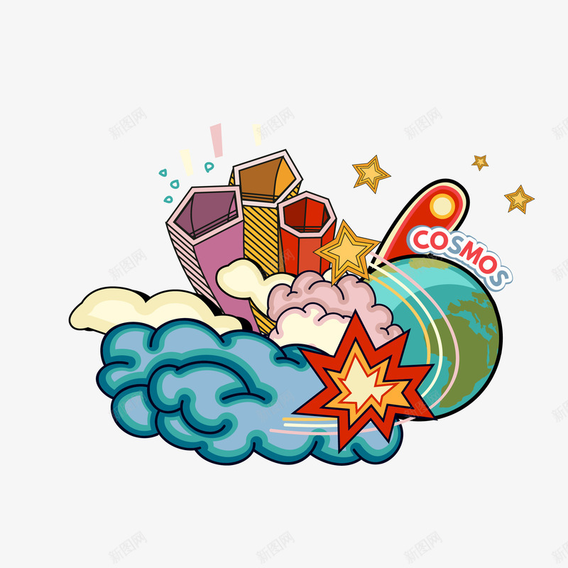 卡通手绘创意宇宙大爆炸矢量图eps免抠素材_新图网 https://ixintu.com 免抠图PNG 创意 卡通 大爆炸 宇宙 手绘 矢量卡通手绘创意宇宙大爆炸免抠图PNG免费下载 矢量图