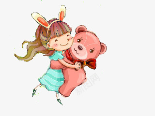 卡通小人png免抠素材_新图网 https://ixintu.com 可爱 可爱女孩 大熊猫 小女孩 小孩子 小熊 开心 手绘 文晓 熊猫