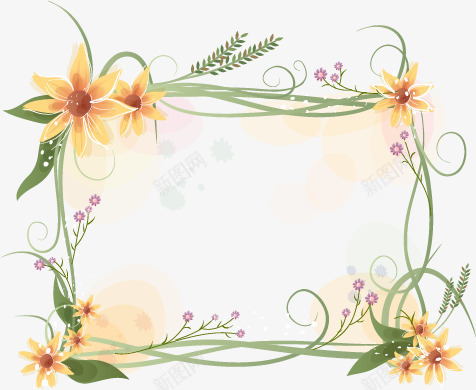 紫色小碎花矢量图ai免抠素材_新图网 https://ixintu.com 小碎花 紫色 花丛 藤蔓 矢量图