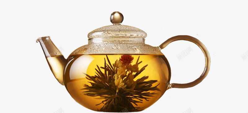 玻璃茶壶png免抠素材_新图网 https://ixintu.com 现代茶具 玻璃 茶具 茶壶 透明