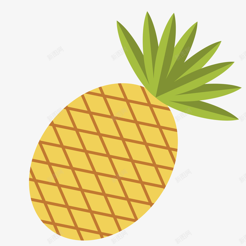 扁平黄色菠萝矢量图eps免抠素材_新图网 https://ixintu.com png免抠图 创意 卡通 多汁 扁平 手绘 时尚 水果 玻璃 维生素 营养 黄色 矢量图