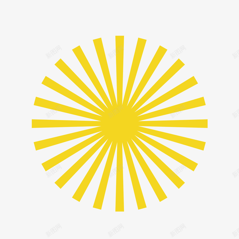 发散光线png免抠素材_新图网 https://ixintu.com 发散光线 海报设计素材 黄色光线