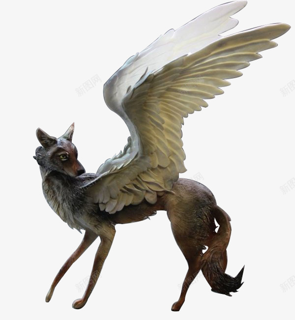 长翅膀的狐狸卡通png免抠素材_新图网 https://ixintu.com 卡通 狐狸 翅膀