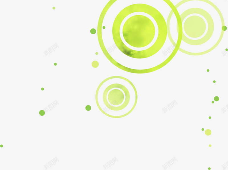绿色清新墨迹圈圈png免抠素材_新图网 https://ixintu.com 圈圈 墨迹 清新 绿色