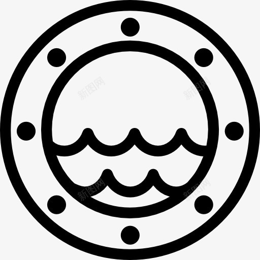 船窗图标png_新图网 https://ixintu.com 导航 水 海 船