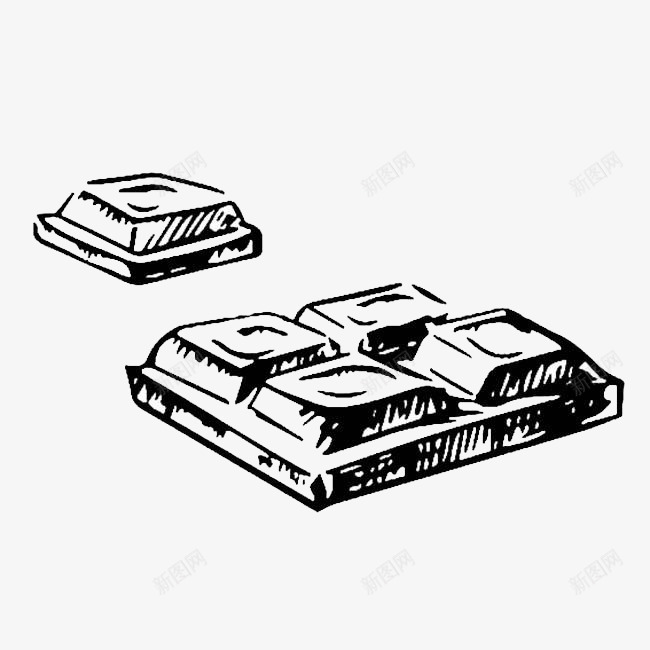 巧克力侧面简笔画食物图案图标png_新图网 https://ixintu.com 侧面 巧克力 效果图案 简笔画 简笔画食物 装饰图案 食物