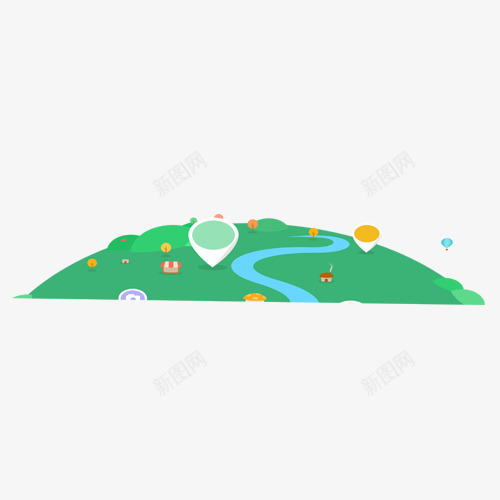 百度地图导航图标png_新图网 https://ixintu.com png图片素材 免费png素材 图标 地图 导航 百度地图