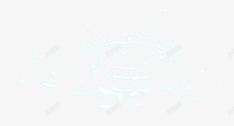 漂亮白色水花png免抠素材_新图网 https://ixintu.com 水花 漂亮水花 白色水花