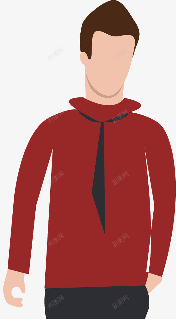 男士购物手绘小人矢量图ai免抠素材_新图网 https://ixintu.com 出行插画 卡通小人 商场 型男 男孩 购物场景 购物手绘小人 矢量图