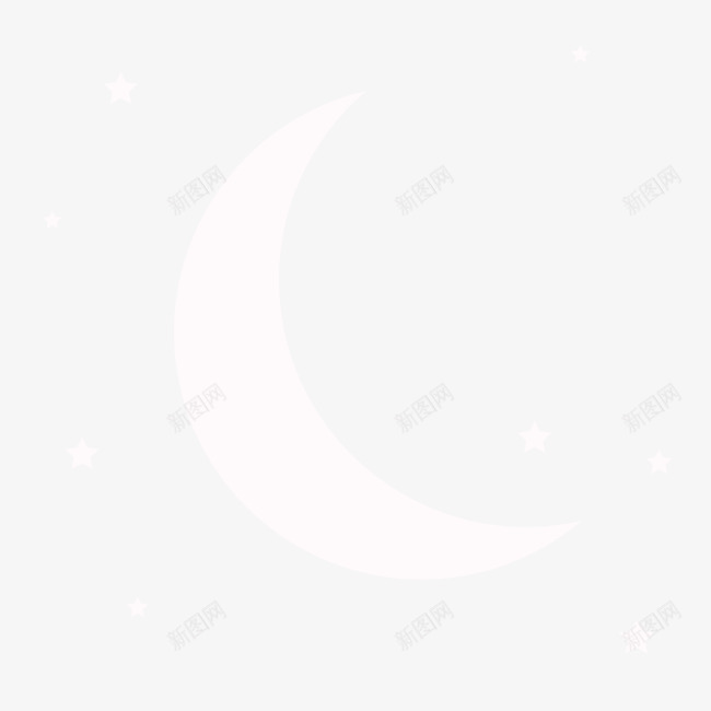 夜晚的星空矢量图ai免抠素材_新图网 https://ixintu.com 夜空 星星 月亮 矢量图