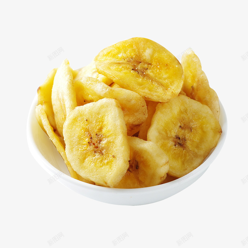 一碟烘干的香蕉片png免抠素材_新图网 https://ixintu.com 五谷杂粮 小吃设计 果碟 果蔬脆片 水果片 脆片 食物设计